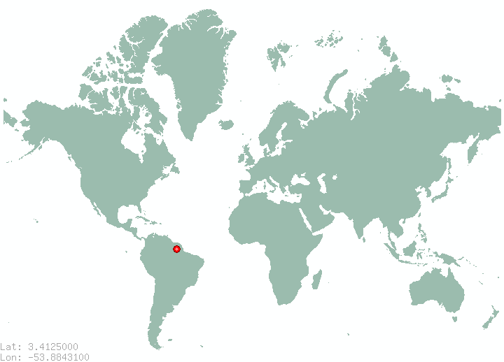 Carbets in world map