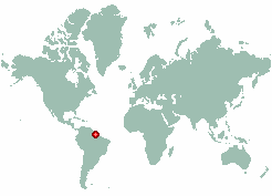 Guyane in world map